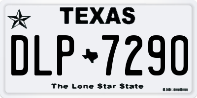 TX license plate DLP7290