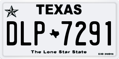 TX license plate DLP7291