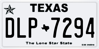TX license plate DLP7294