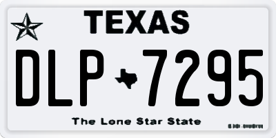 TX license plate DLP7295