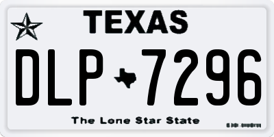 TX license plate DLP7296