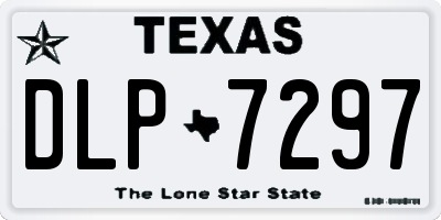 TX license plate DLP7297