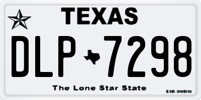 TX license plate DLP7298
