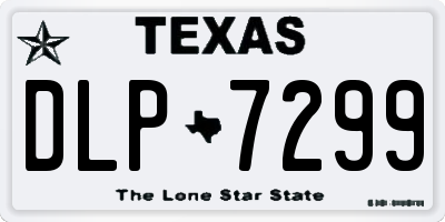TX license plate DLP7299