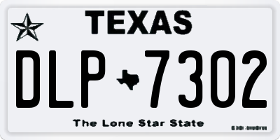 TX license plate DLP7302