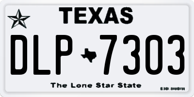 TX license plate DLP7303