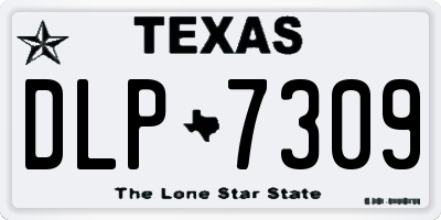 TX license plate DLP7309