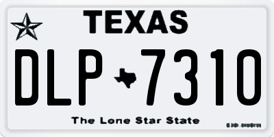 TX license plate DLP7310