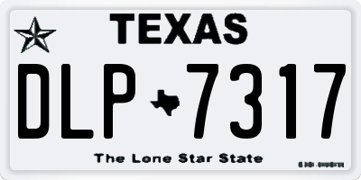 TX license plate DLP7317