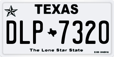TX license plate DLP7320