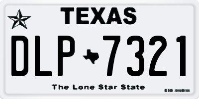 TX license plate DLP7321