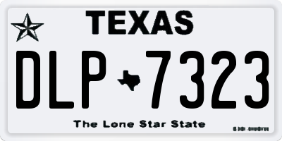 TX license plate DLP7323