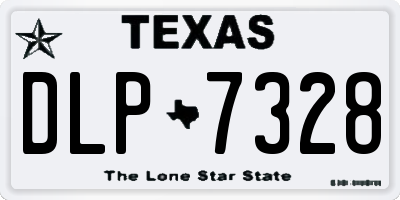 TX license plate DLP7328