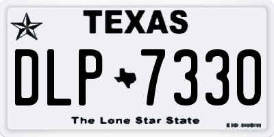 TX license plate DLP7330