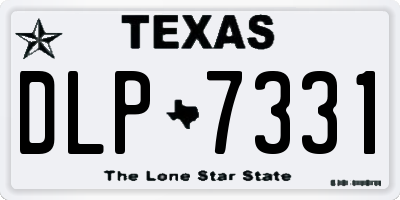 TX license plate DLP7331