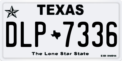 TX license plate DLP7336