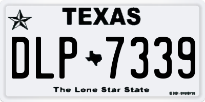 TX license plate DLP7339