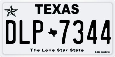 TX license plate DLP7344