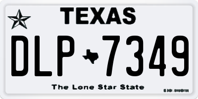 TX license plate DLP7349