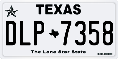 TX license plate DLP7358