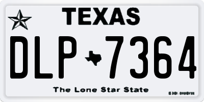 TX license plate DLP7364