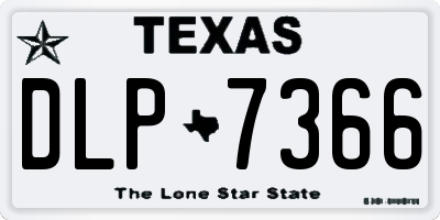 TX license plate DLP7366
