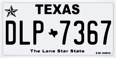 TX license plate DLP7367