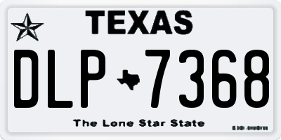 TX license plate DLP7368