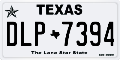 TX license plate DLP7394