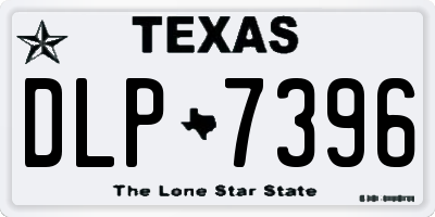 TX license plate DLP7396