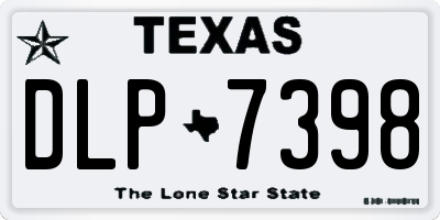 TX license plate DLP7398