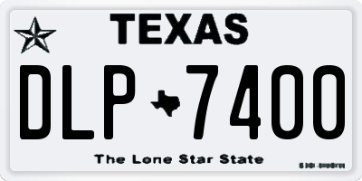 TX license plate DLP7400