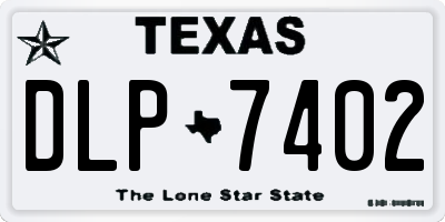 TX license plate DLP7402