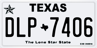 TX license plate DLP7406