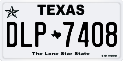 TX license plate DLP7408