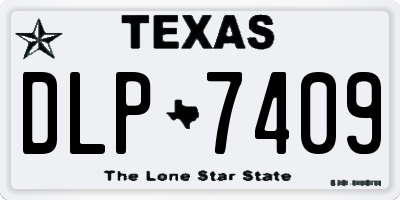 TX license plate DLP7409