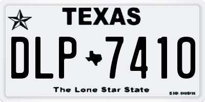 TX license plate DLP7410