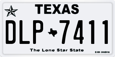 TX license plate DLP7411
