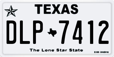 TX license plate DLP7412