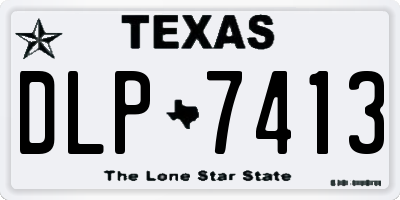 TX license plate DLP7413
