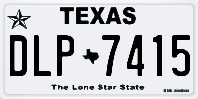 TX license plate DLP7415