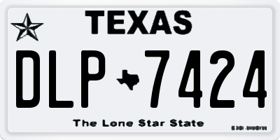 TX license plate DLP7424