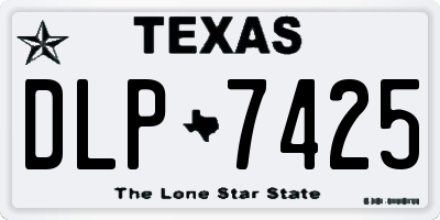 TX license plate DLP7425