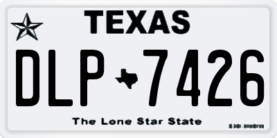 TX license plate DLP7426