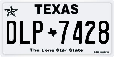 TX license plate DLP7428