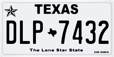 TX license plate DLP7432