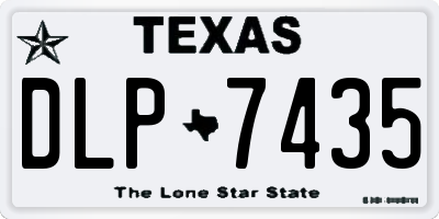 TX license plate DLP7435
