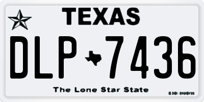 TX license plate DLP7436