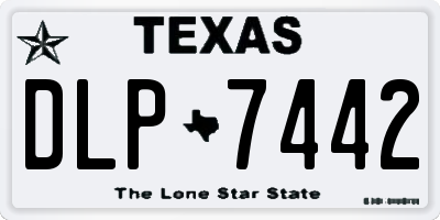 TX license plate DLP7442