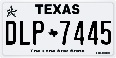 TX license plate DLP7445